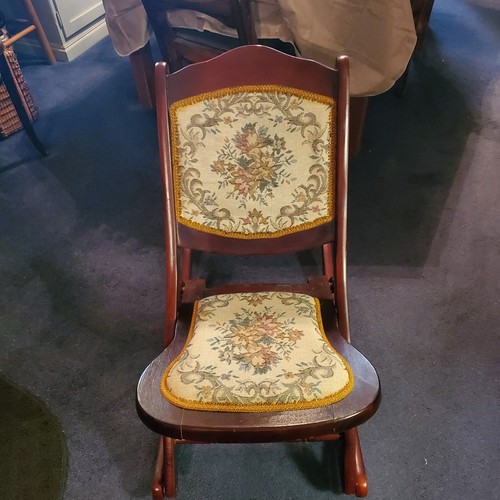 Vtg folding rocking - vtg, chair